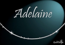 Adelaine - náramek rhodium